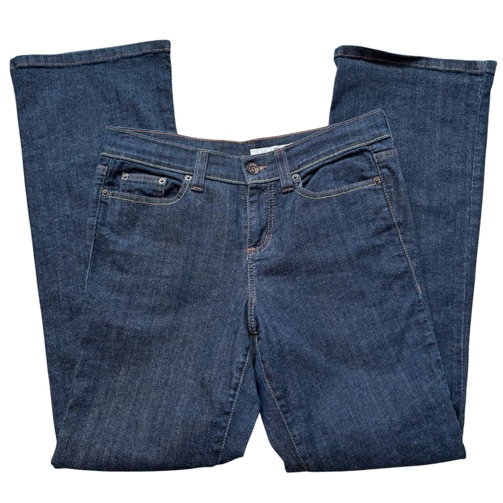 DKNYC SoHo Dark Blue Denim Flare Y2K Jeans Long Tall 10